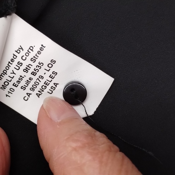 Molly Braken Black Lace Top Size Small Long Sleeve NWT - Picture 8 of 11